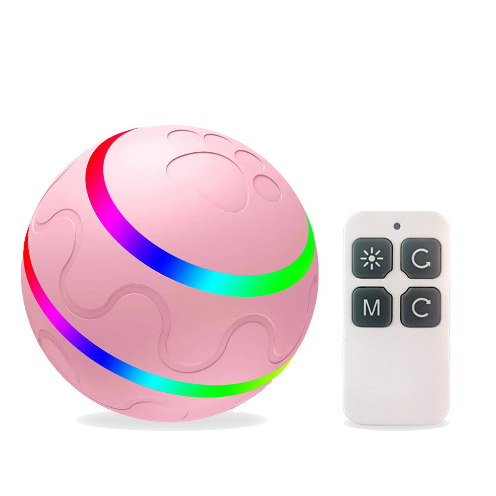 KFX-6699837 Intelligent Self-Rotating Cat Ball Toy with Remote Control and USB Charging