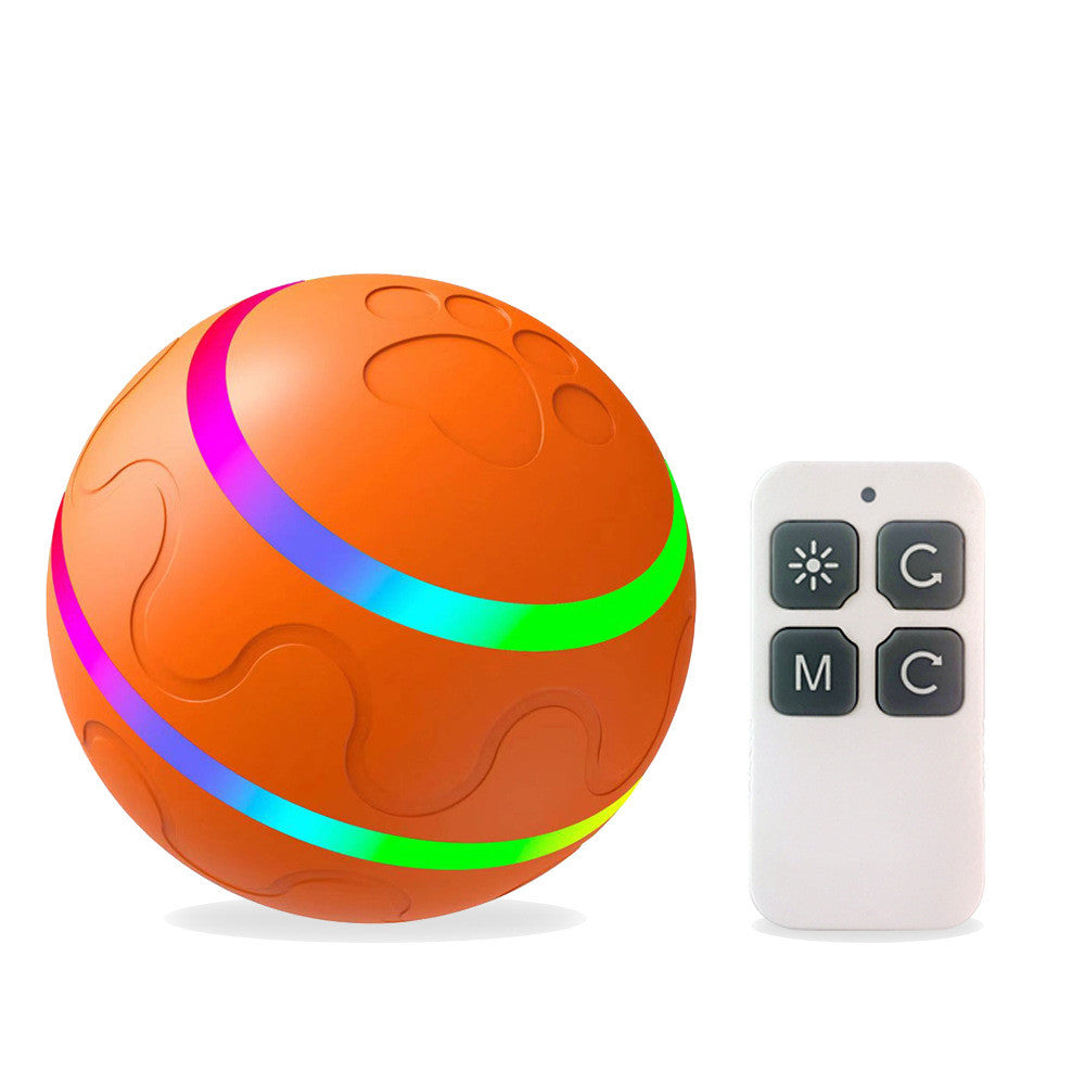 KFX-6699837 Intelligent Self-Rotating Cat Ball Toy with Remote Control and USB Charging
