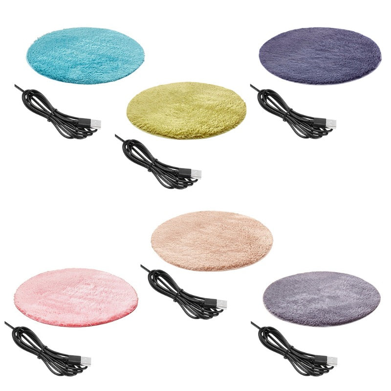 KFX-6703037 Electric Pet Heating Blanket - Waterproof Leather & Plush Cloth, USB Powered, Ideal for Small Dogs and Cats