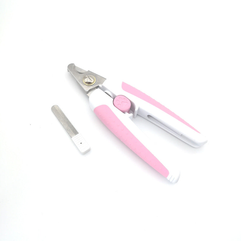 KFX-6704957 Pet Nail Scissors for Dogs - Small Green and Pink, Ideal Nail Clippers for Easy Grooming