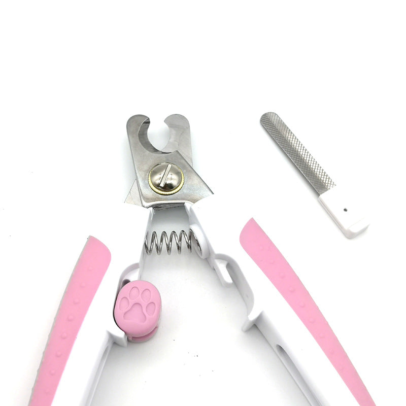 KFX-6704957 Pet Nail Scissors for Dogs - Small Green and Pink, Ideal Nail Clippers for Easy Grooming