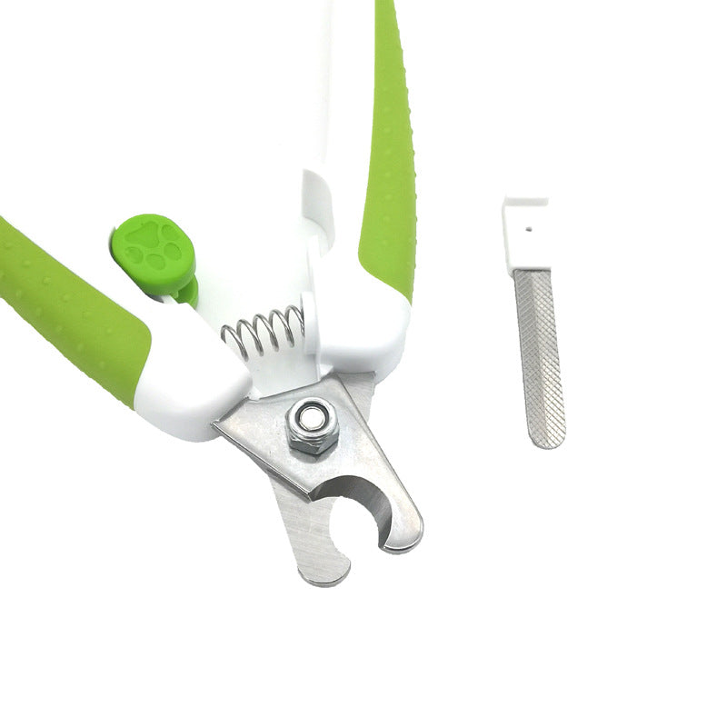 KFX-6704957 Pet Nail Scissors for Dogs - Small Green and Pink, Ideal Nail Clippers for Easy Grooming