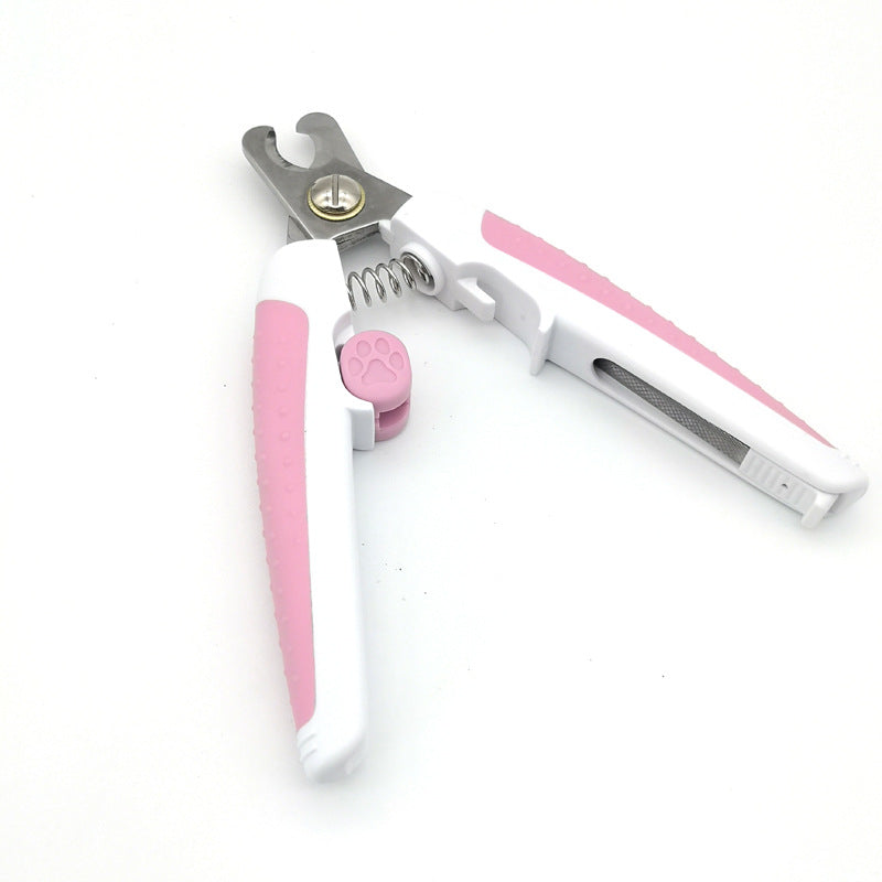 KFX-6704957 Pet Nail Scissors for Dogs - Small Green and Pink, Ideal Nail Clippers for Easy Grooming