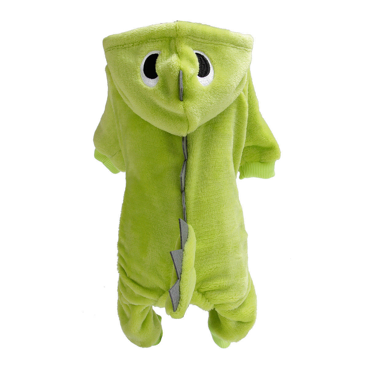 KFX-6705341 Casual Dinosaur Pet Clothes in Coral Fleece - Emerald Green & Dark Green