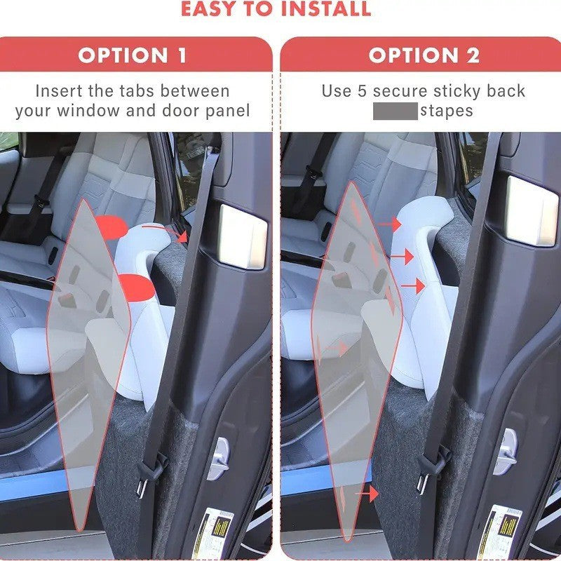 KFX-6713533 Durable Oxford Cloth Car Door Protector - Scratch-Proof, Dirt-Proof, and Bite-Proof Shields for Pets (Pair)