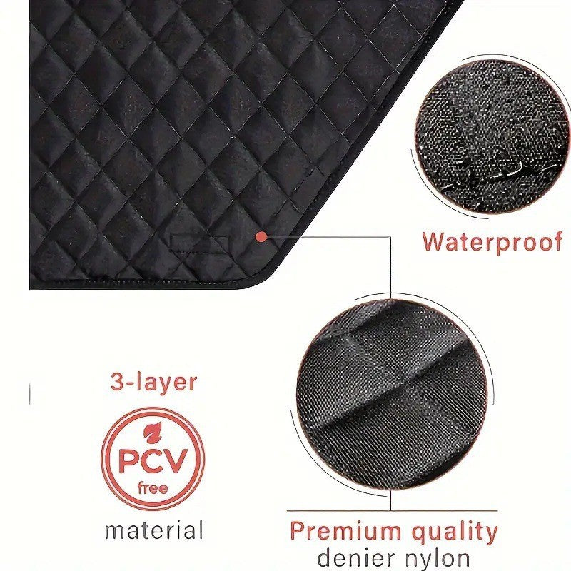 KFX-6713533 Durable Oxford Cloth Car Door Protector - Scratch-Proof, Dirt-Proof, and Bite-Proof Shields for Pets (Pair)