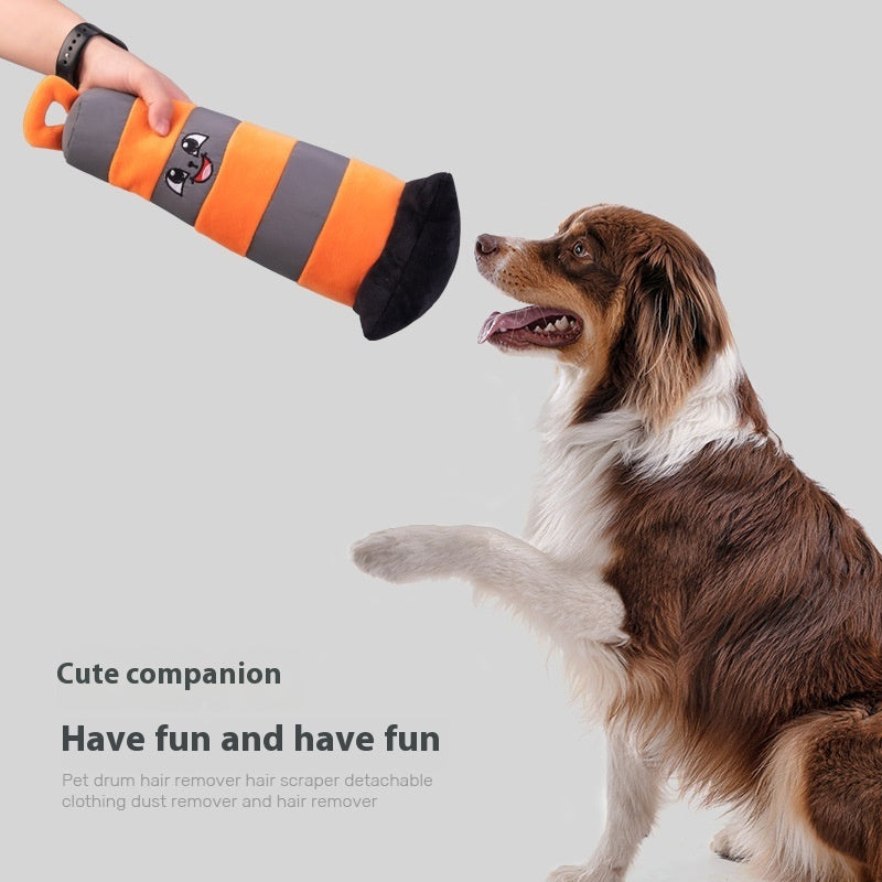 KFX-6714173 Interactive Plush Dog Agility Training Roadblock Toy - Bite-Resistant Pet Obstacle