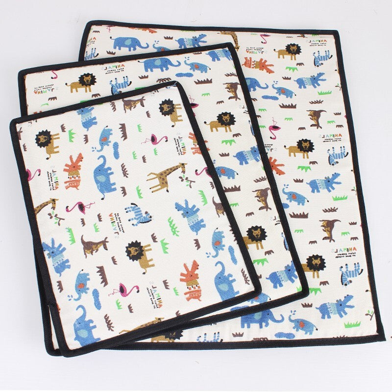KFX-6714557 Reversible Pet Mat for Dogs Under 30 Pounds – Plant Vine Woven Material with Kitten Pattern
