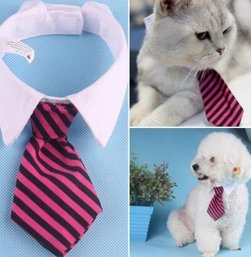 KFX-6714941 Colorful Cartoon Print Pet Bow Tie for Dogs and Babies - Size S & L Available