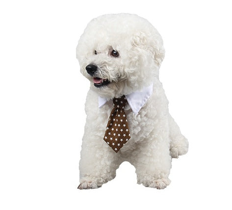 KFX-6714941 Colorful Cartoon Print Pet Bow Tie for Dogs and Babies - Size S & L Available