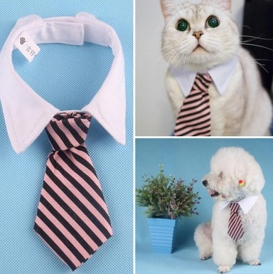 KFX-6714941 Colorful Cartoon Print Pet Bow Tie for Dogs and Babies - Size S & L Available