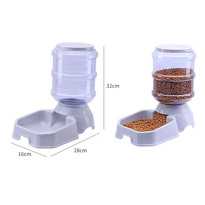 KFX-6716477 Automatic Pet Feeder for Dogs and Cats - 3.8L Capacity, Durable Plastic Design