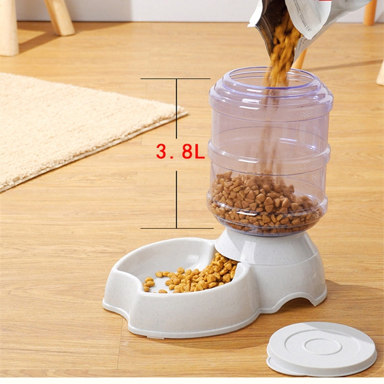 KFX-6716477 Automatic Pet Feeder for Dogs and Cats - 3.8L Capacity, Durable Plastic Design