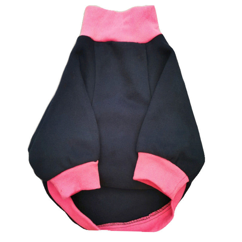KFX-6717757 Fluorescent Contrast Fleece Dog Sweater for Cozy Warmth and Comfort