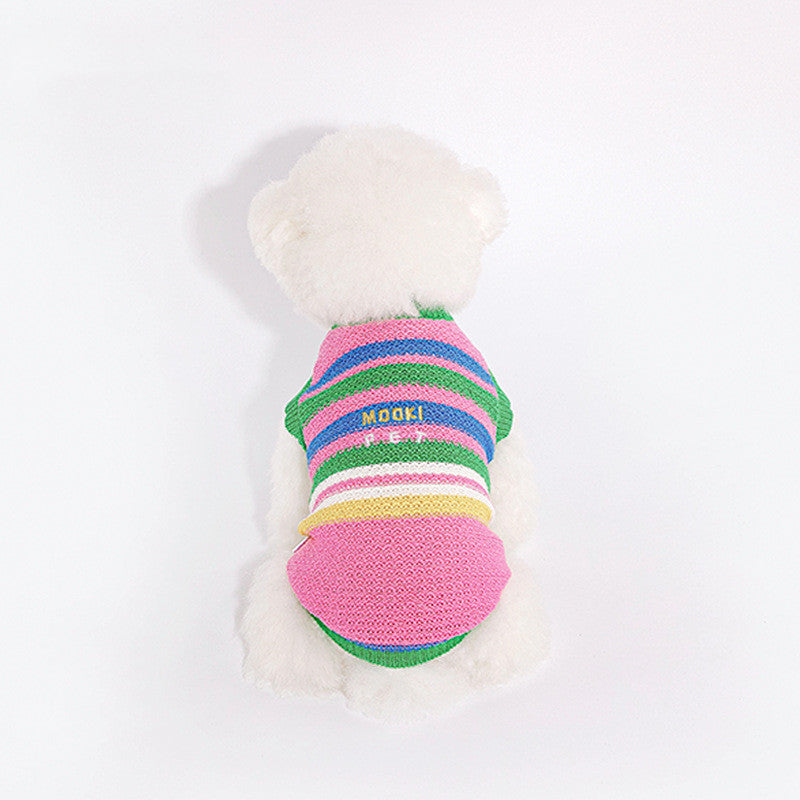 KFX-6718269 Stylish Color-Matching Dog Vest for Small and Medium Dogs - Soft Cotton Blend