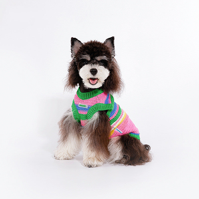 KFX-6718269 Stylish Color-Matching Dog Vest for Small and Medium Dogs - Soft Cotton Blend