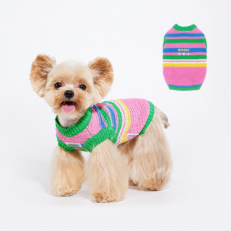 KFX-6718269 Stylish Color-Matching Dog Vest for Small and Medium Dogs - Soft Cotton Blend