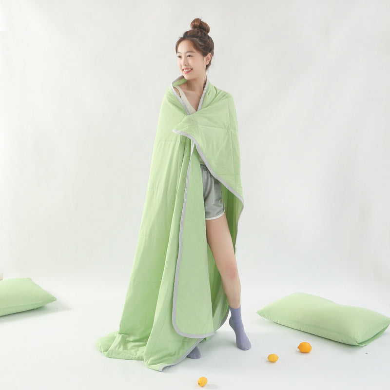 KFX-6719293 Cool Silk Watermelon Quilt - Lightweight Polyester Fiber, Multiple Size Options Available
