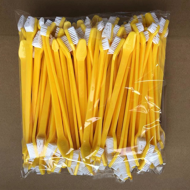 KFX-6720317 Pet Long Handle Double Head Toothbrush for Gingival Care in Various Colors