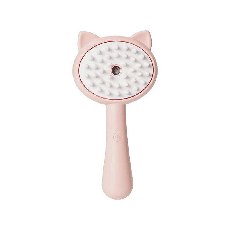 KFX-6724029 Cat Ear Electric Pet Hair Removal Brush for Dogs - Floating Bristle Design