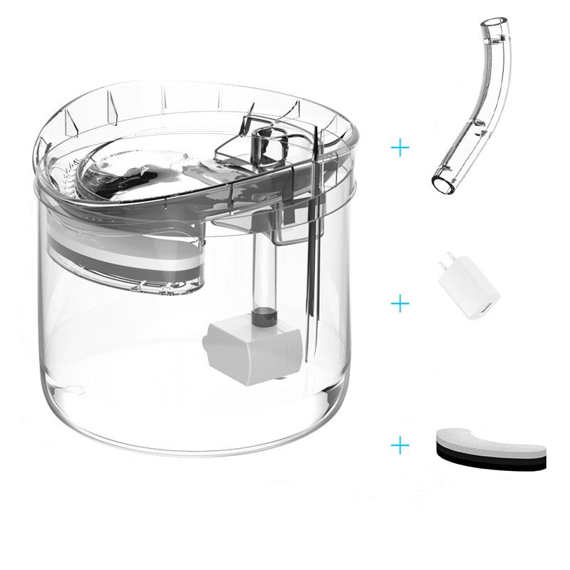 KFX-6724285 Automatic Pet Water Dispenser with 1.8L Capacity for Dogs and Cats, USB Powered
