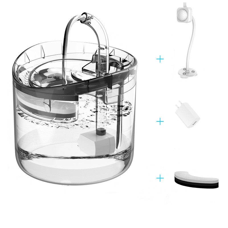 KFX-6724285 Automatic Pet Water Dispenser with 1.8L Capacity for Dogs and Cats, USB Powered
