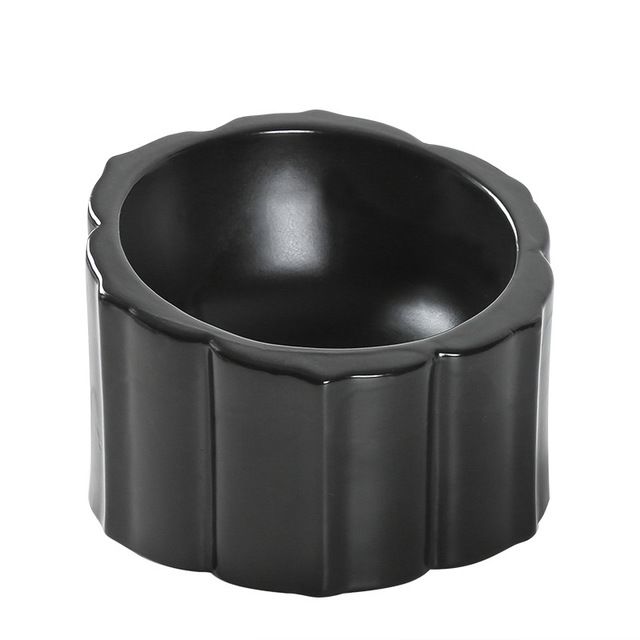 KFX-6724413 Sunflower Ceramic Cat and Dog Bowl - 200ml Capacity, 8x10x14.5cm Size