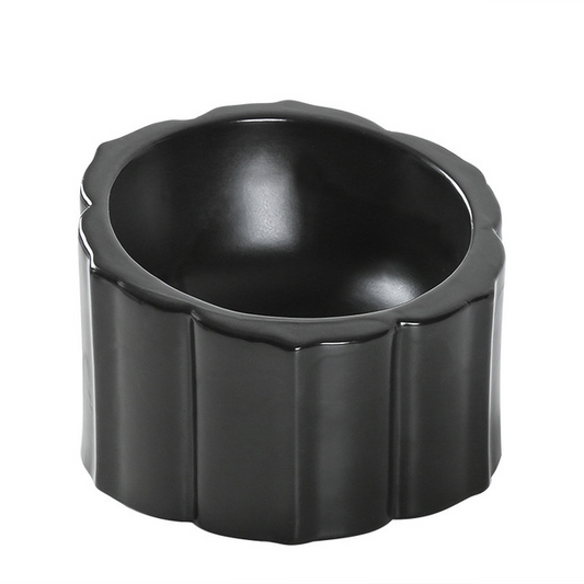 KFX-6724413 Sunflower Ceramic Cat and Dog Bowl - 200ml Capacity, 8x10x14.5cm Size
