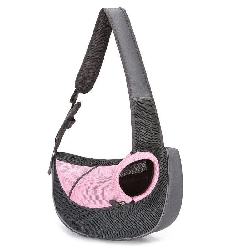 KFX-6724669 Portable Breathable Pet Shoulder Bag for Small Dogs and Puppies, Ultra-Light Oxford Cloth Design