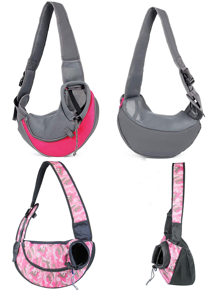 KFX-6724669 Portable Breathable Pet Shoulder Bag for Small Dogs and Puppies, Ultra-Light Oxford Cloth Design