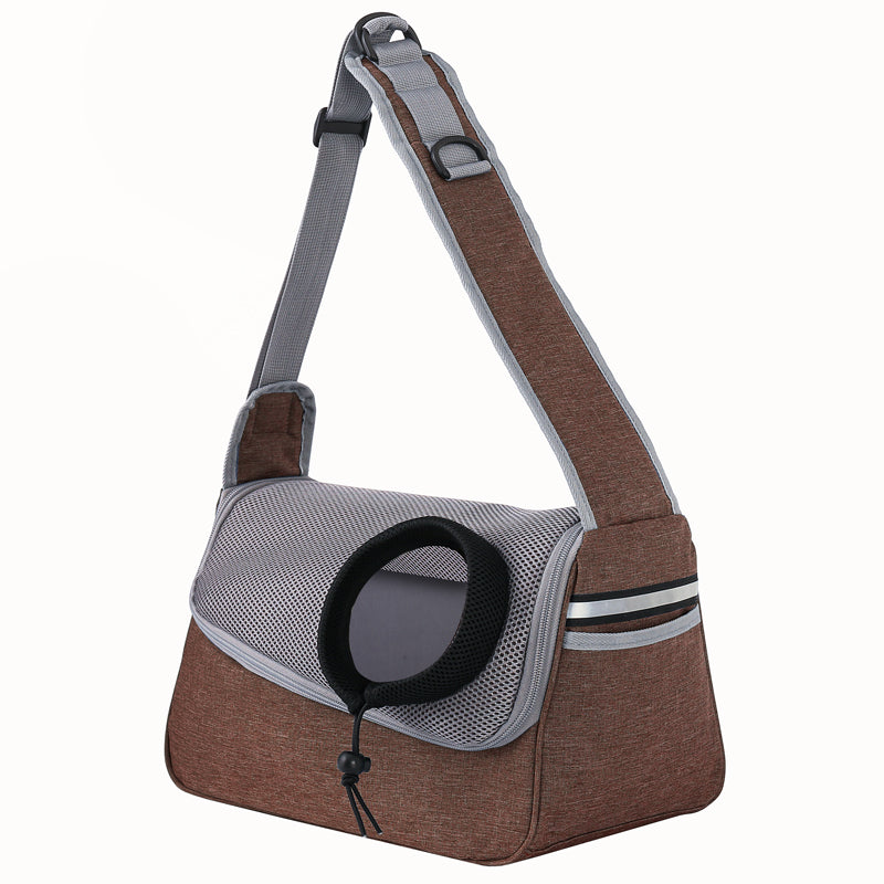 KFX-6724669 Portable Breathable Pet Shoulder Bag for Small Dogs and Puppies, Ultra-Light Oxford Cloth Design