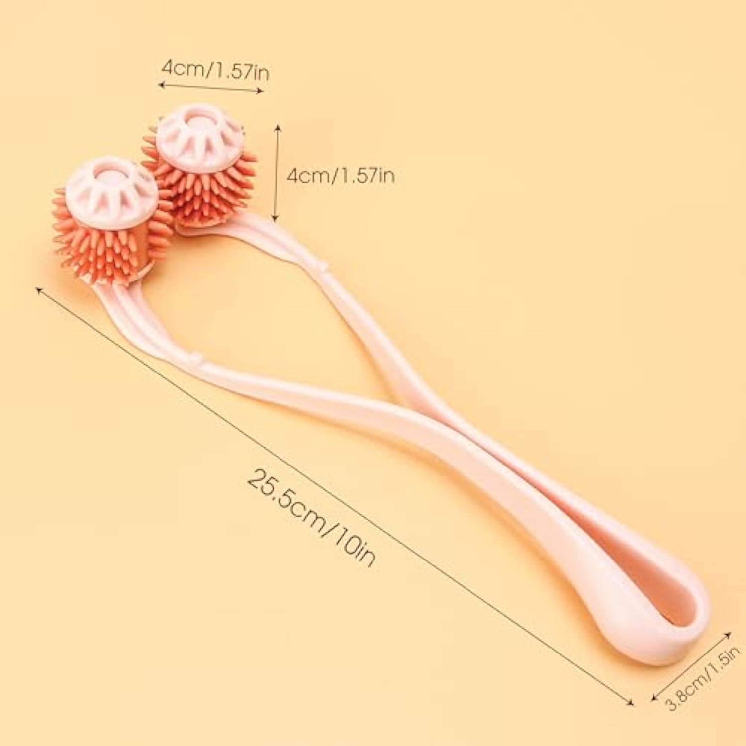 KFX-6725693 Pink Cat Massager Roller for Relaxing Head and Face Therapy