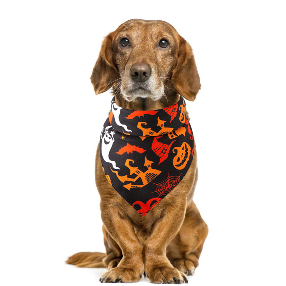 KFX-6725821 Halloween-Themed Pet Saliva Towel - Casual, General Use, Perfect for Halloween Celebrations