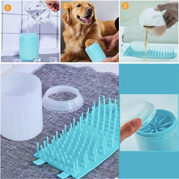 KFX-6726077 Dog Sanitary Care Set: Nail Grinder, Paw Grooming Kit, Toilet, Foot Washer, Garbage Bags