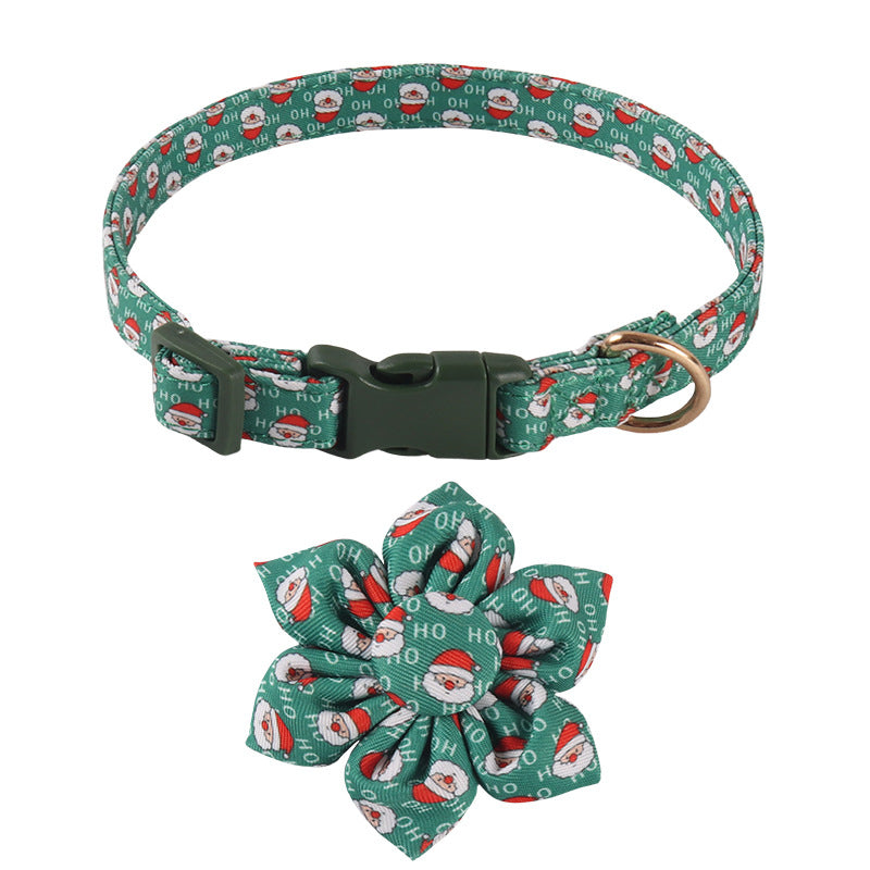 KFX-6726205 Sunflower Pattern Holiday Dog Collar with Hair Accessory
