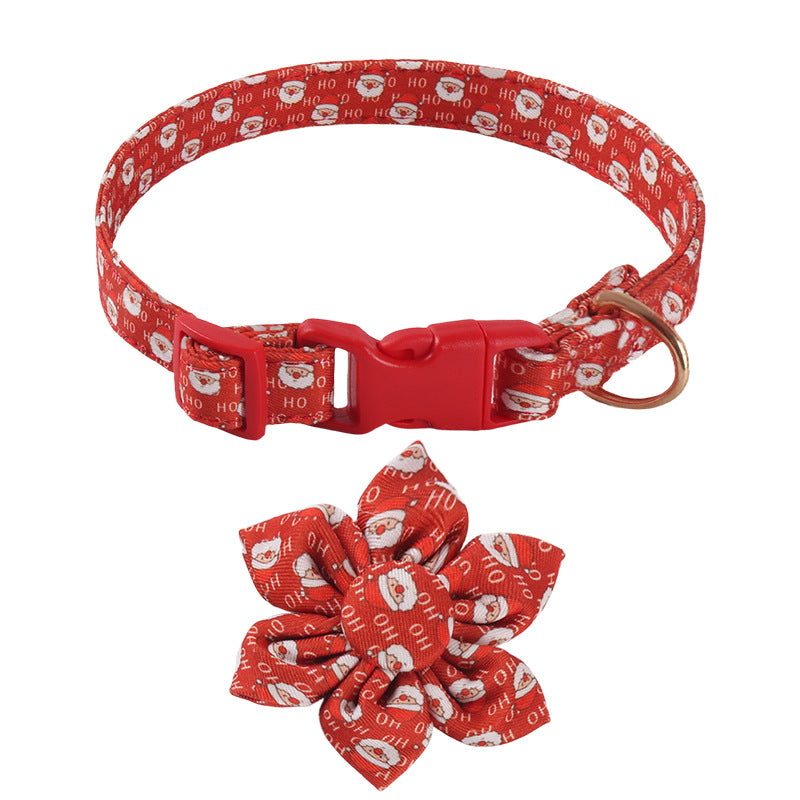 KFX-6726205 Sunflower Pattern Holiday Dog Collar with Hair Accessory