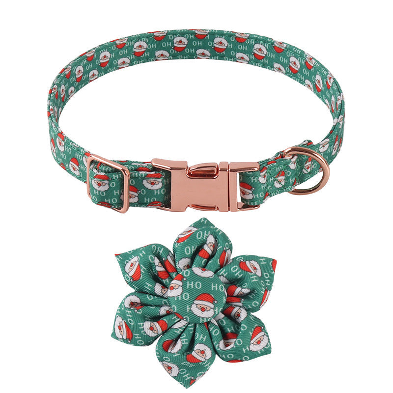 KFX-6726205 Sunflower Pattern Holiday Dog Collar with Hair Accessory