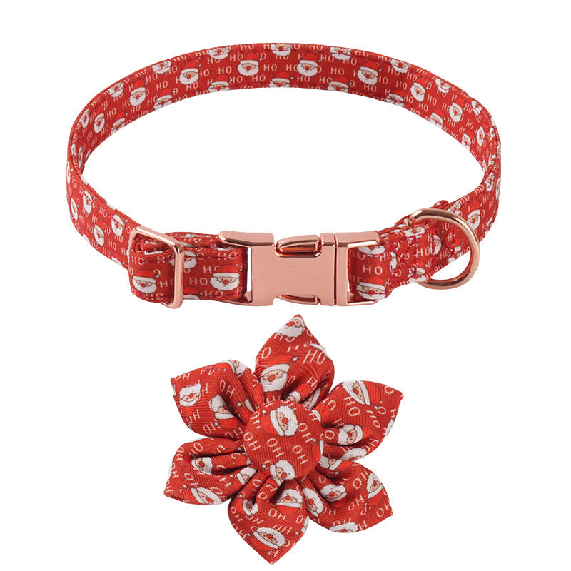 KFX-6726205 Sunflower Pattern Holiday Dog Collar with Hair Accessory