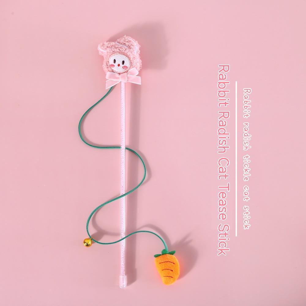 KFX-6729021 Interactive Plush Cat Teaser Toy with Bell and Sound - Various Fun Designs