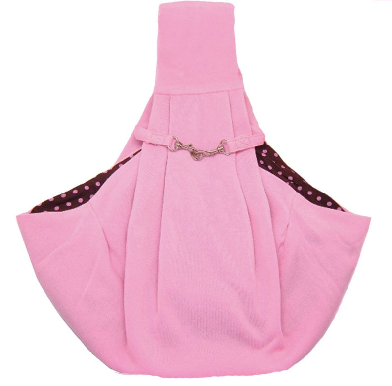 KFX-6730429 Folding Pet Shoulder Bag in Soft Cotton and Hemp - Available in Pink, Gray, Blue, and Canvas Lake Blue