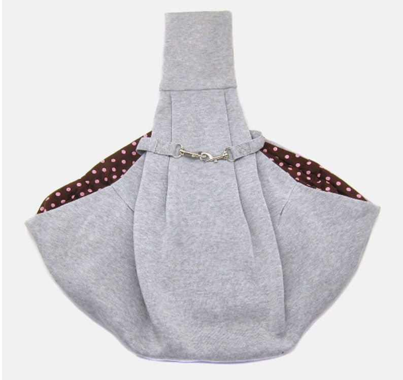 KFX-6730429 Folding Pet Shoulder Bag in Soft Cotton and Hemp - Available in Pink, Gray, Blue, and Canvas Lake Blue