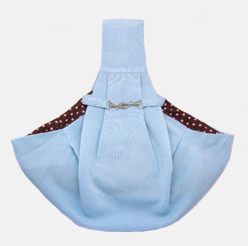 KFX-6730429 Folding Pet Shoulder Bag in Soft Cotton and Hemp - Available in Pink, Gray, Blue, and Canvas Lake Blue