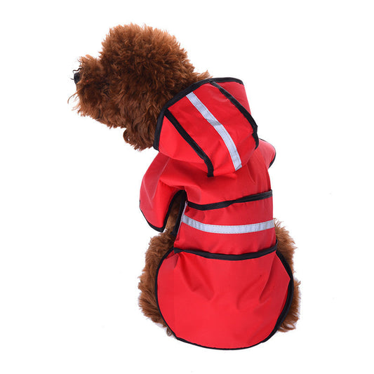 KFX-6732349 Water-Resistant Dog Raincoat Poncho in Various Sizes for All Breeds