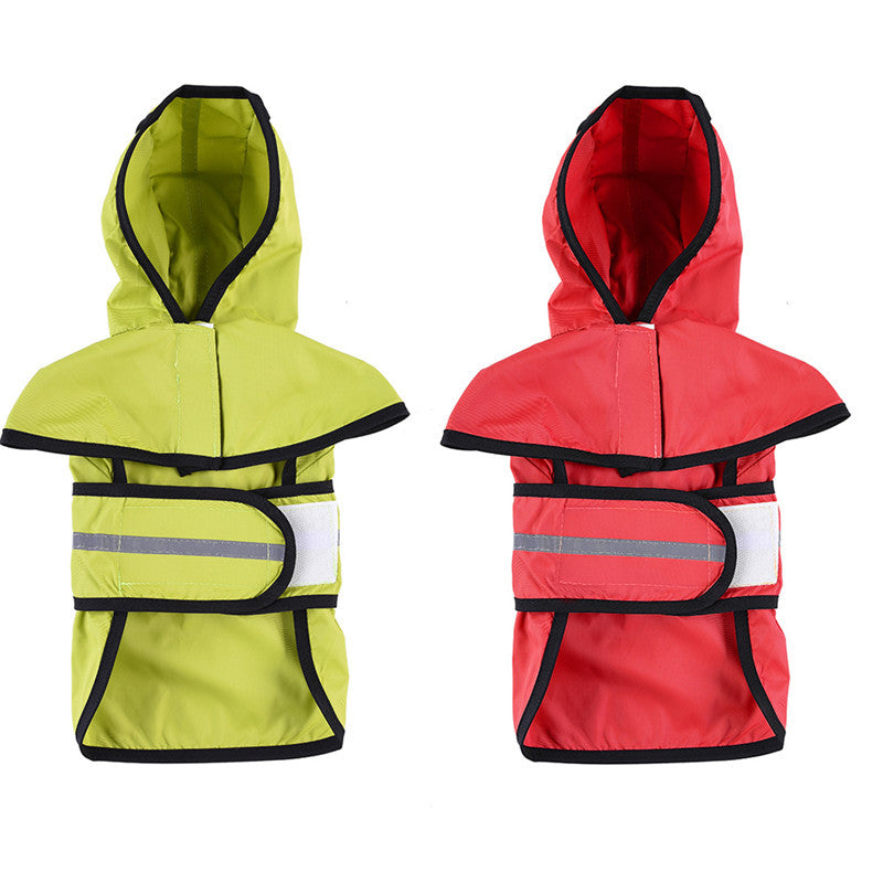 KFX-6732349 Water-Resistant Dog Raincoat Poncho in Various Sizes for All Breeds