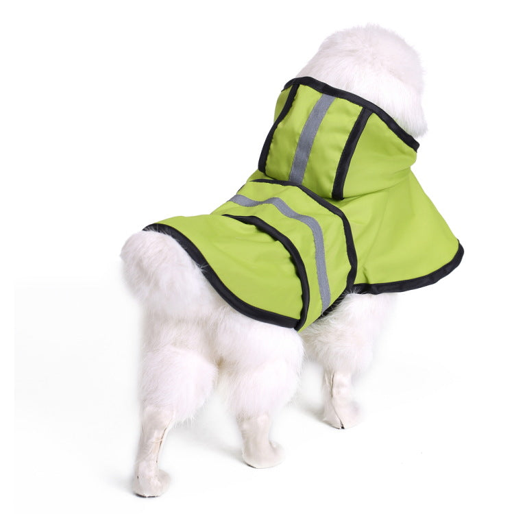 KFX-6732349 Water-Resistant Dog Raincoat Poncho in Various Sizes for All Breeds