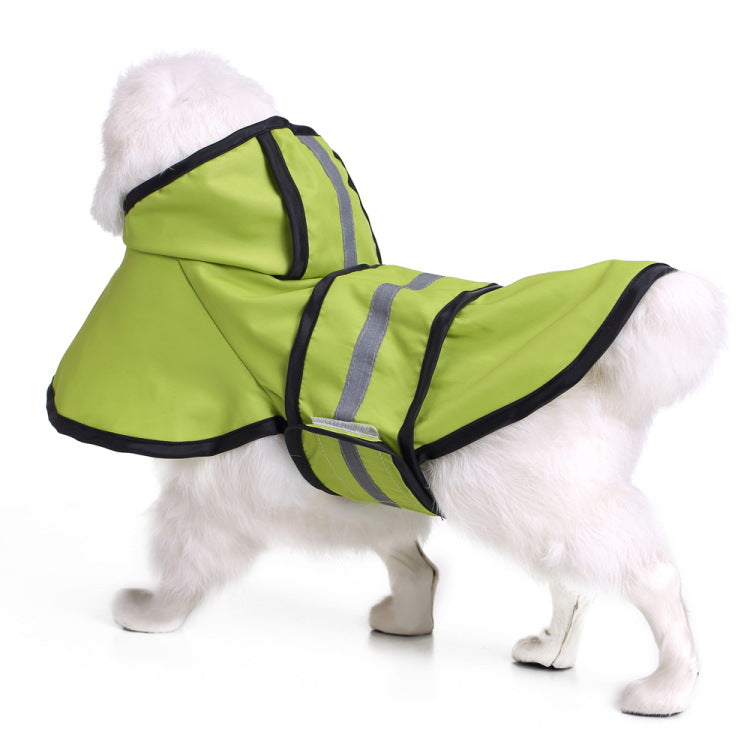 KFX-6732349 Water-Resistant Dog Raincoat Poncho in Various Sizes for All Breeds