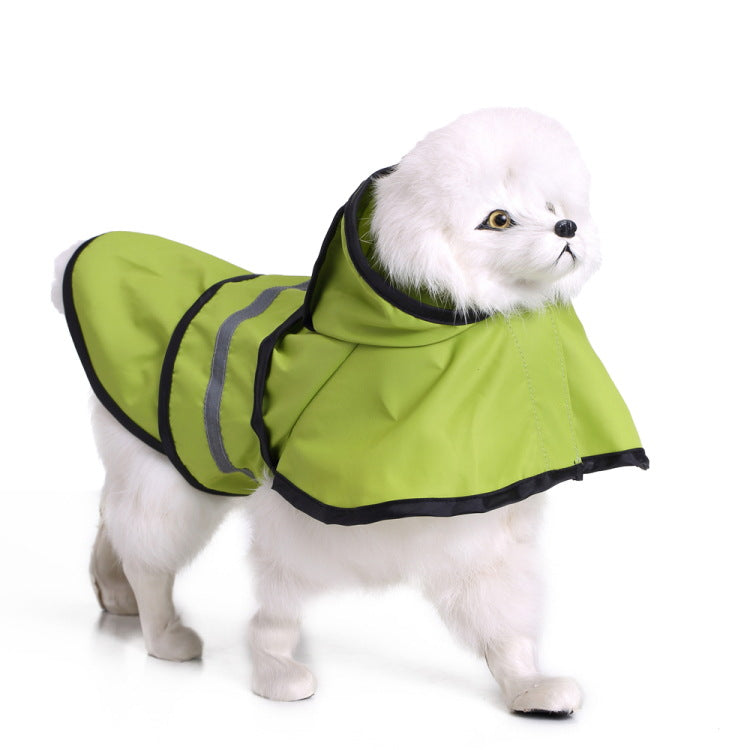 KFX-6732349 Water-Resistant Dog Raincoat Poncho in Various Sizes for All Breeds