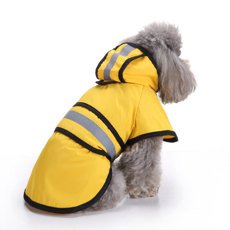 KFX-6732349 Water-Resistant Dog Raincoat Poncho in Various Sizes for All Breeds