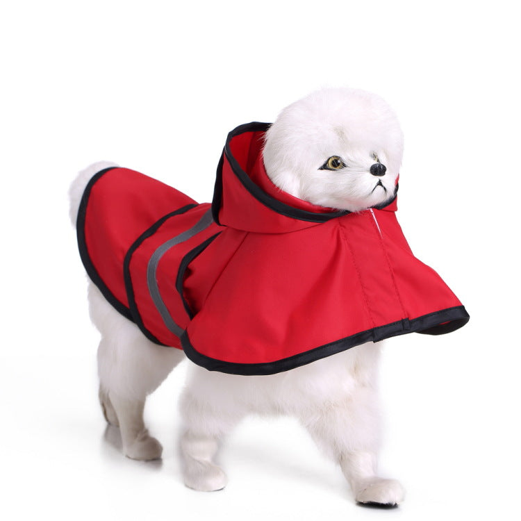 KFX-6732349 Water-Resistant Dog Raincoat Poncho in Various Sizes for All Breeds