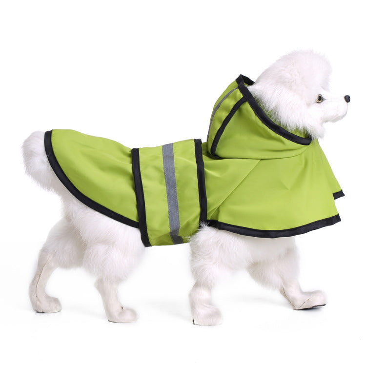 KFX-6732349 Water-Resistant Dog Raincoat Poncho in Various Sizes for All Breeds